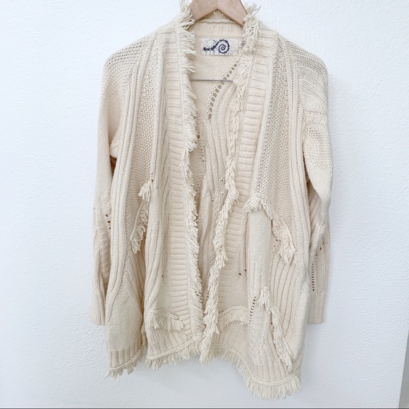 Anthropologie Rima Fringe Cardigan - Picture 2 of 3